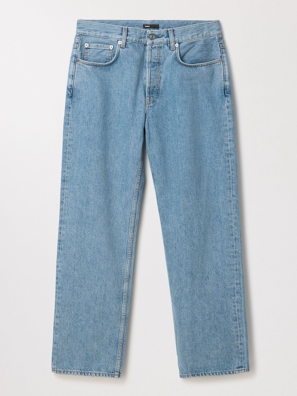 Asket Mens The Loose Jeans Light Blue Wash Size 36x32